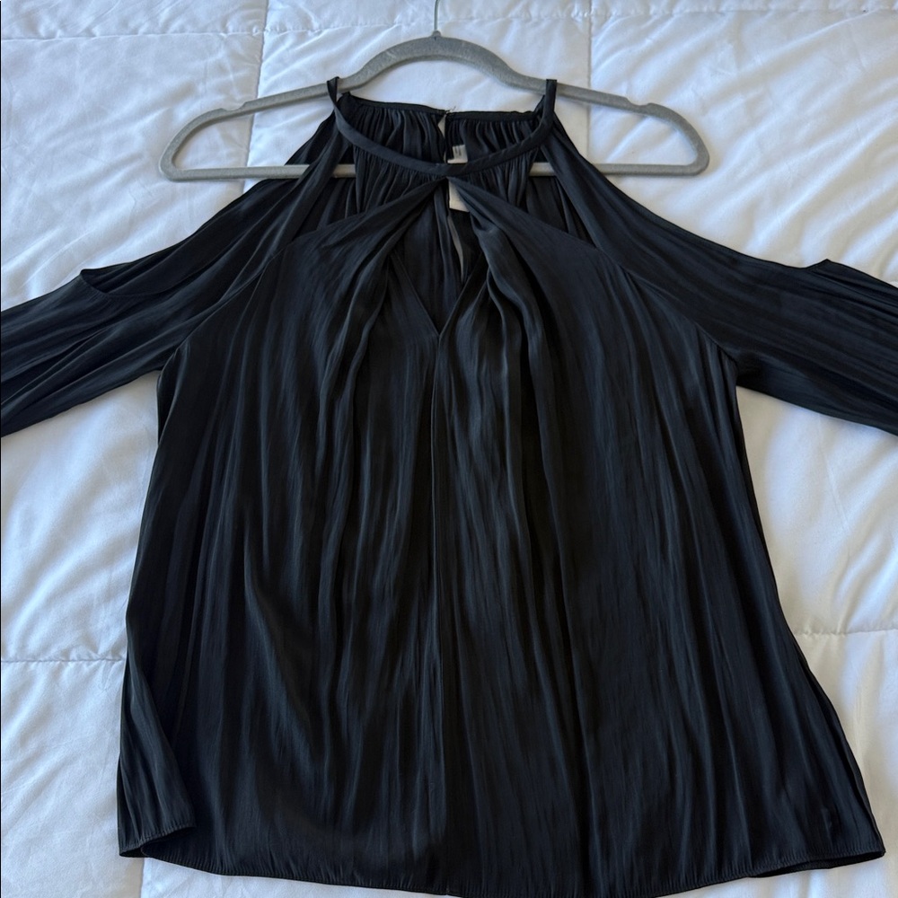 Ramy Brook Black cold Shoulder Blouse